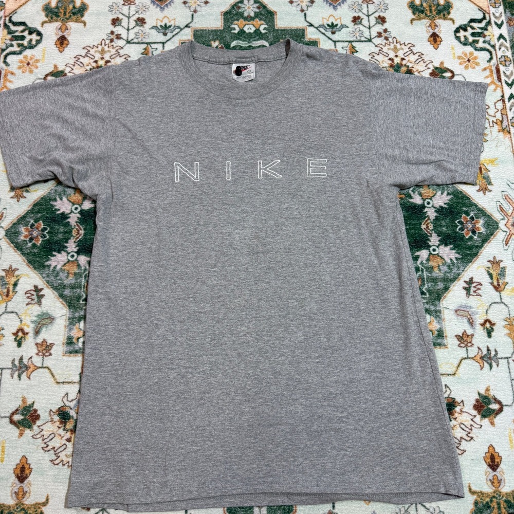 Nike Mens Grey T Shirt‎ Size Large Short Sleeve Crew Neck Athletic Casual